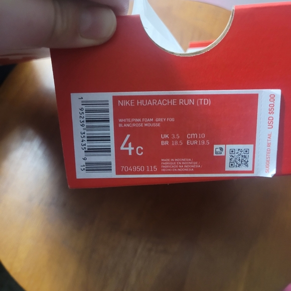 NWT Nike Huarache Run (TD) - Picture 3 of 3
